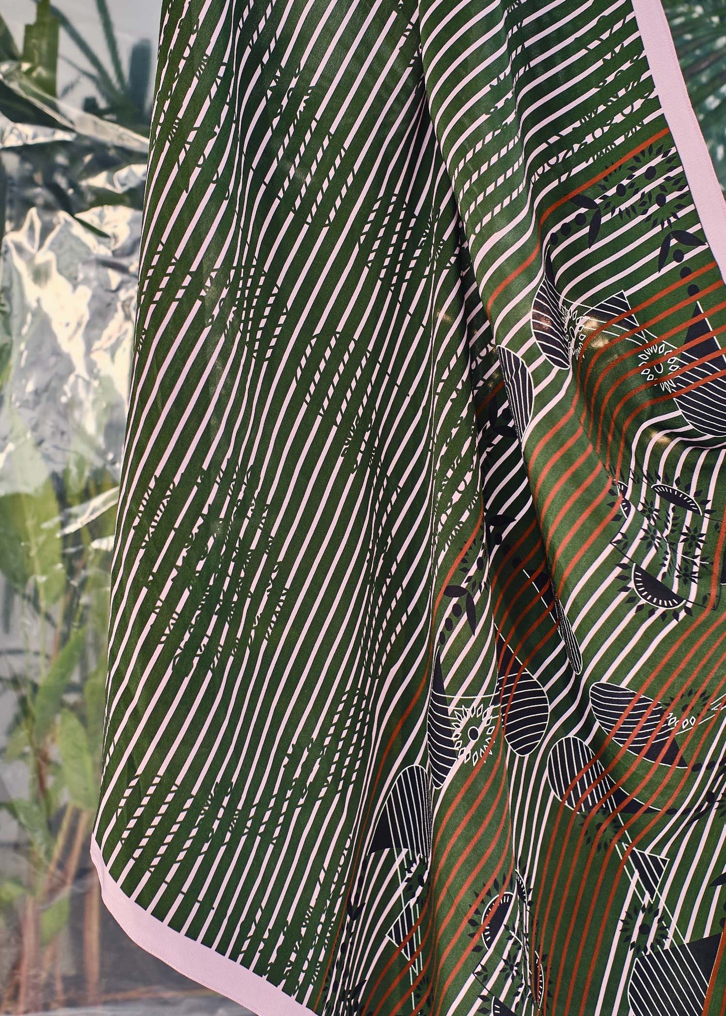 Aso Quartz - Silk Square Scarf