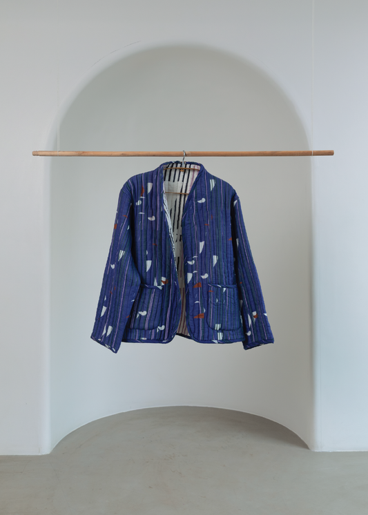Reversible Quilted Jacket - Neel Ink