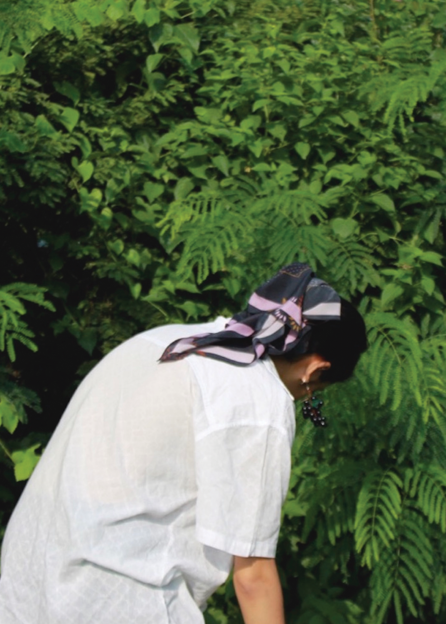 Aaria Charcoal - Silk Square Scarf