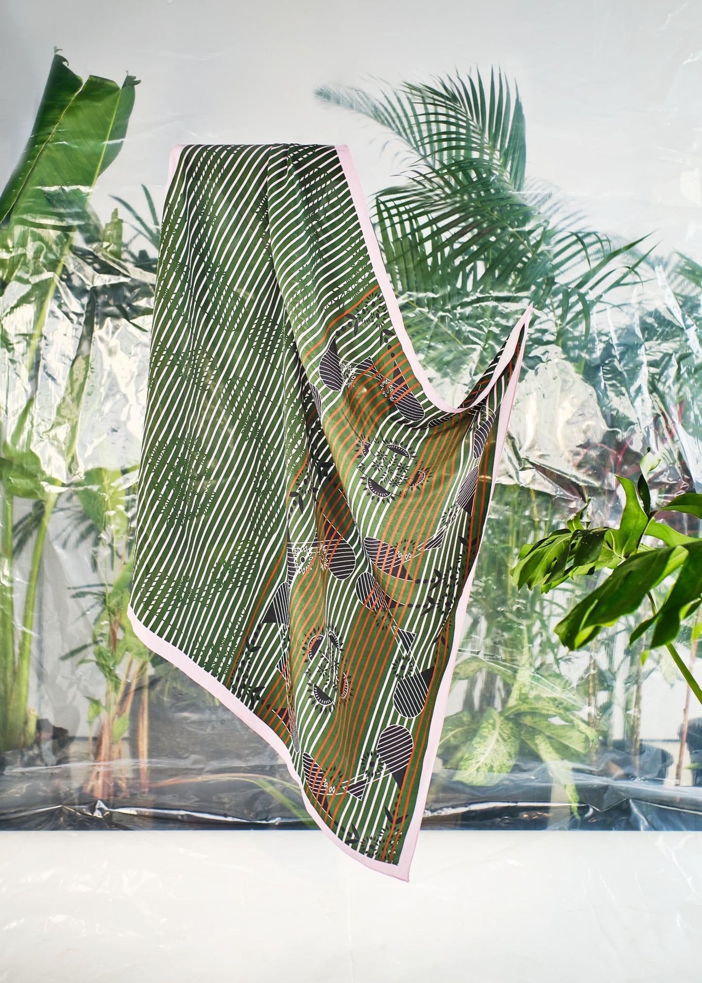 Aso Quartz - Silk Square Scarf