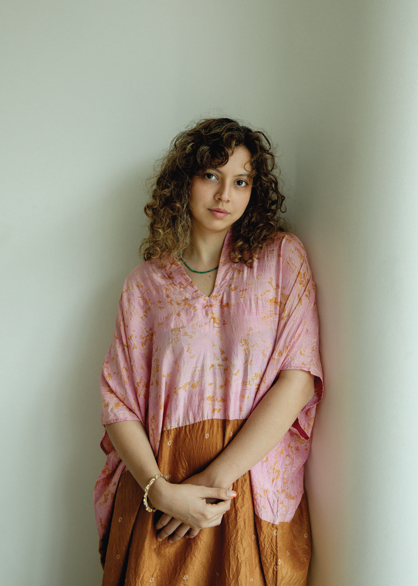 Silk Kaftan - Gulabi