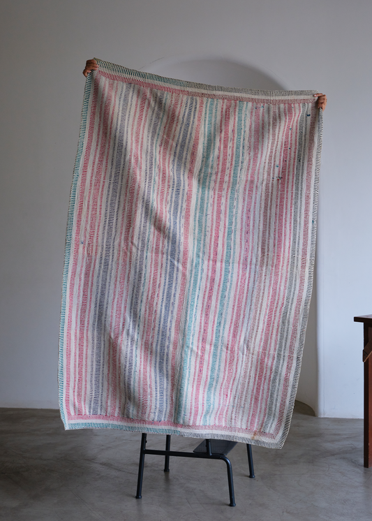 Dashed - Vintage Kantha Quilt