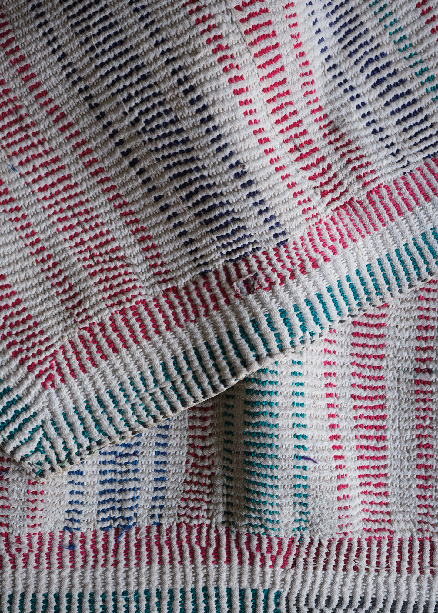 Dashed - Vintage Kantha Quilt