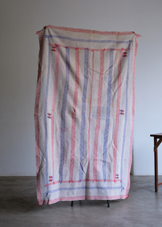 Holding Hands - Vintage Kantha Quilt