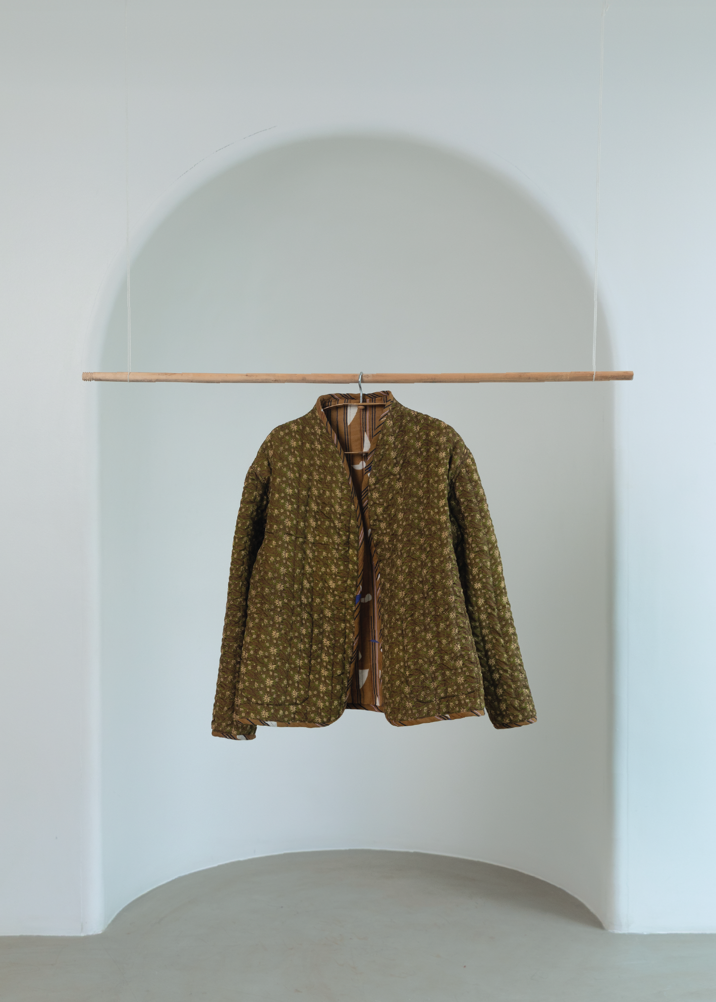 Reversible Quilted Jacket - Neel Mustard