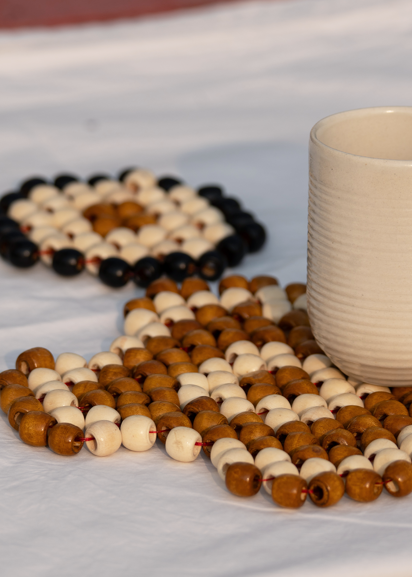 Checkers Trivet - White (Set of 2)