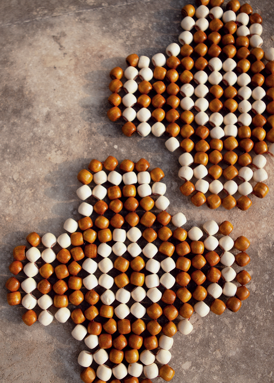 Checkers Trivet - White (Set of 2)