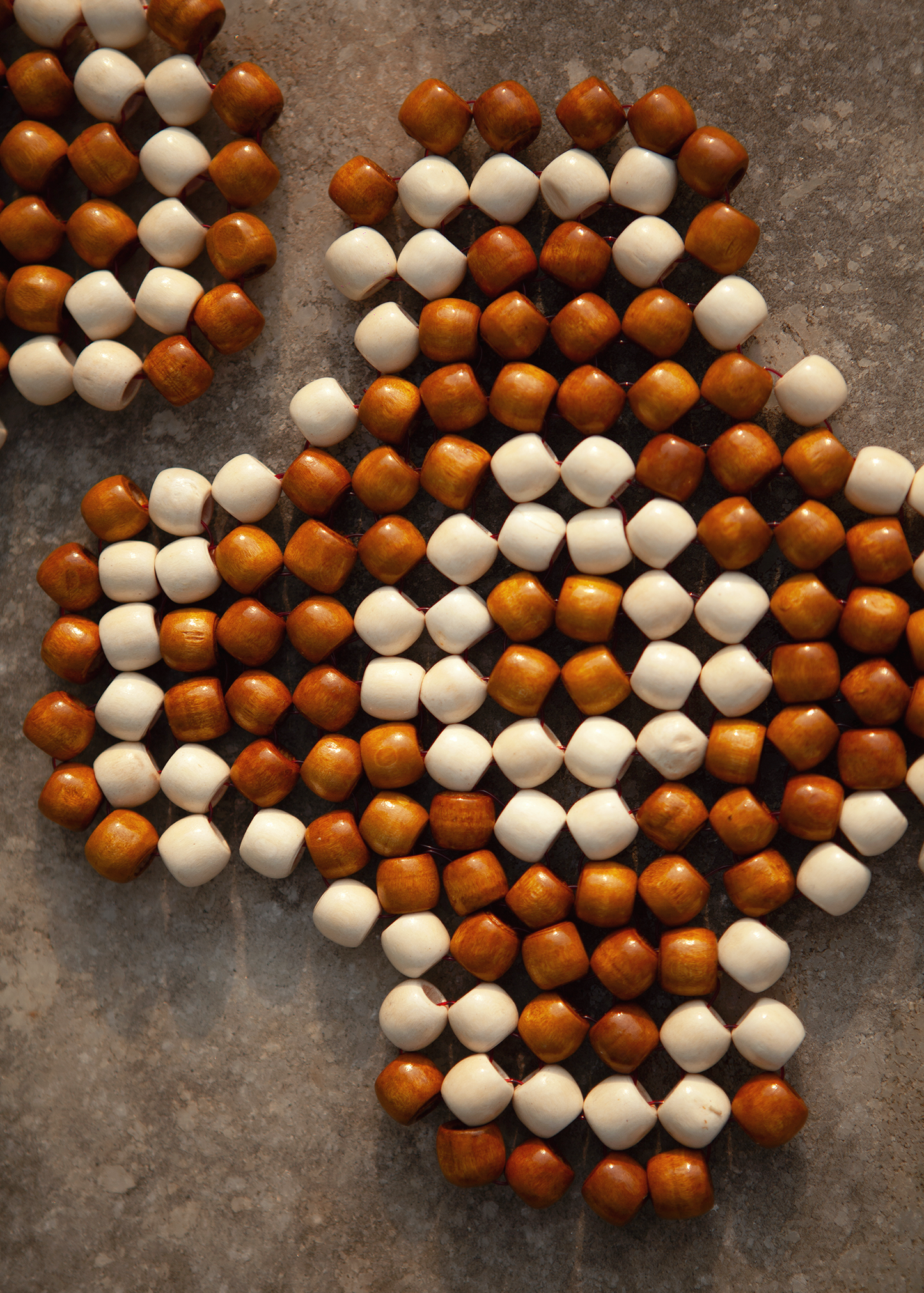 Checkers Trivet - White (Set of 2)