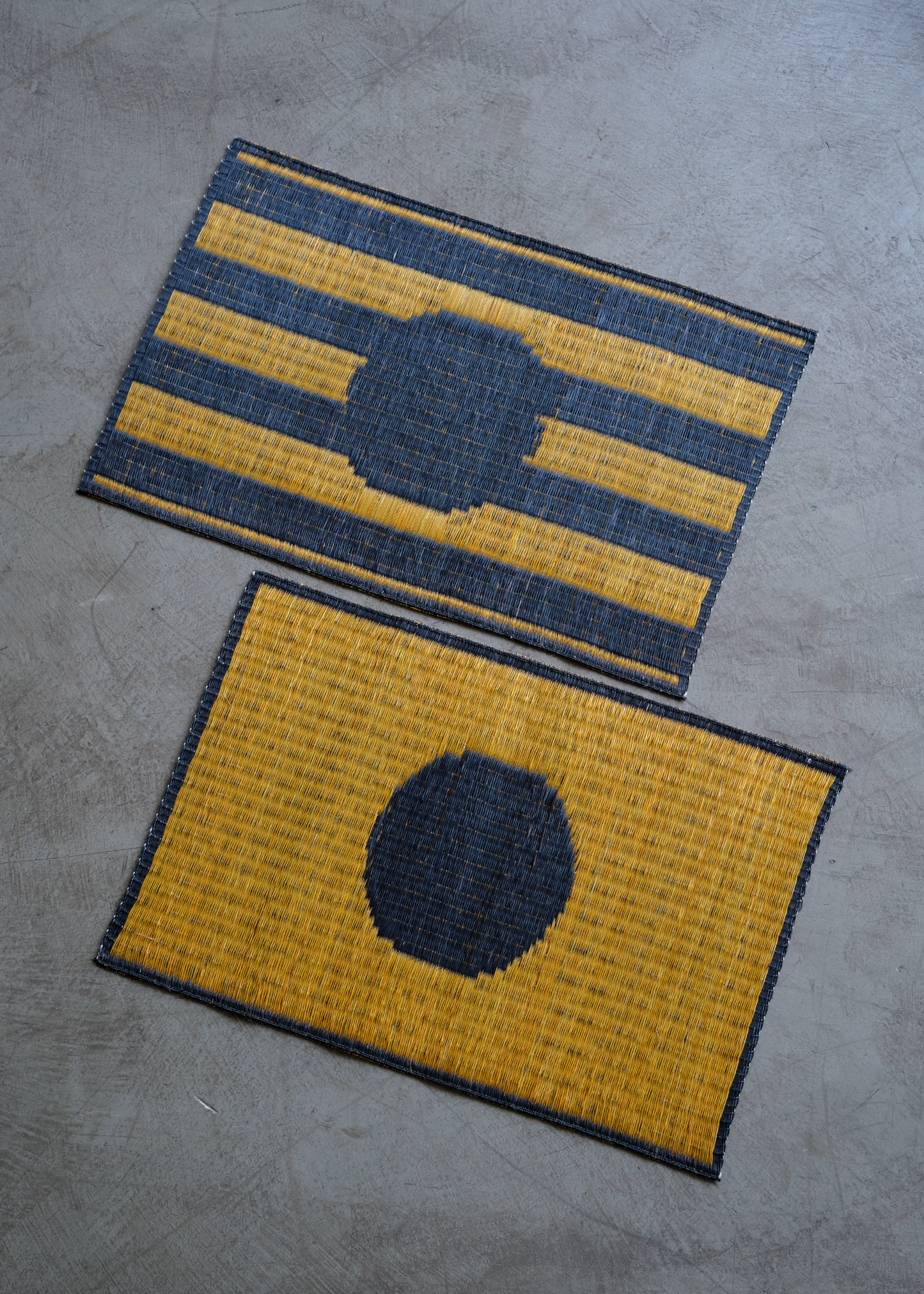 Wabi Handwoven Masland Placemats - Set of 2 in Black