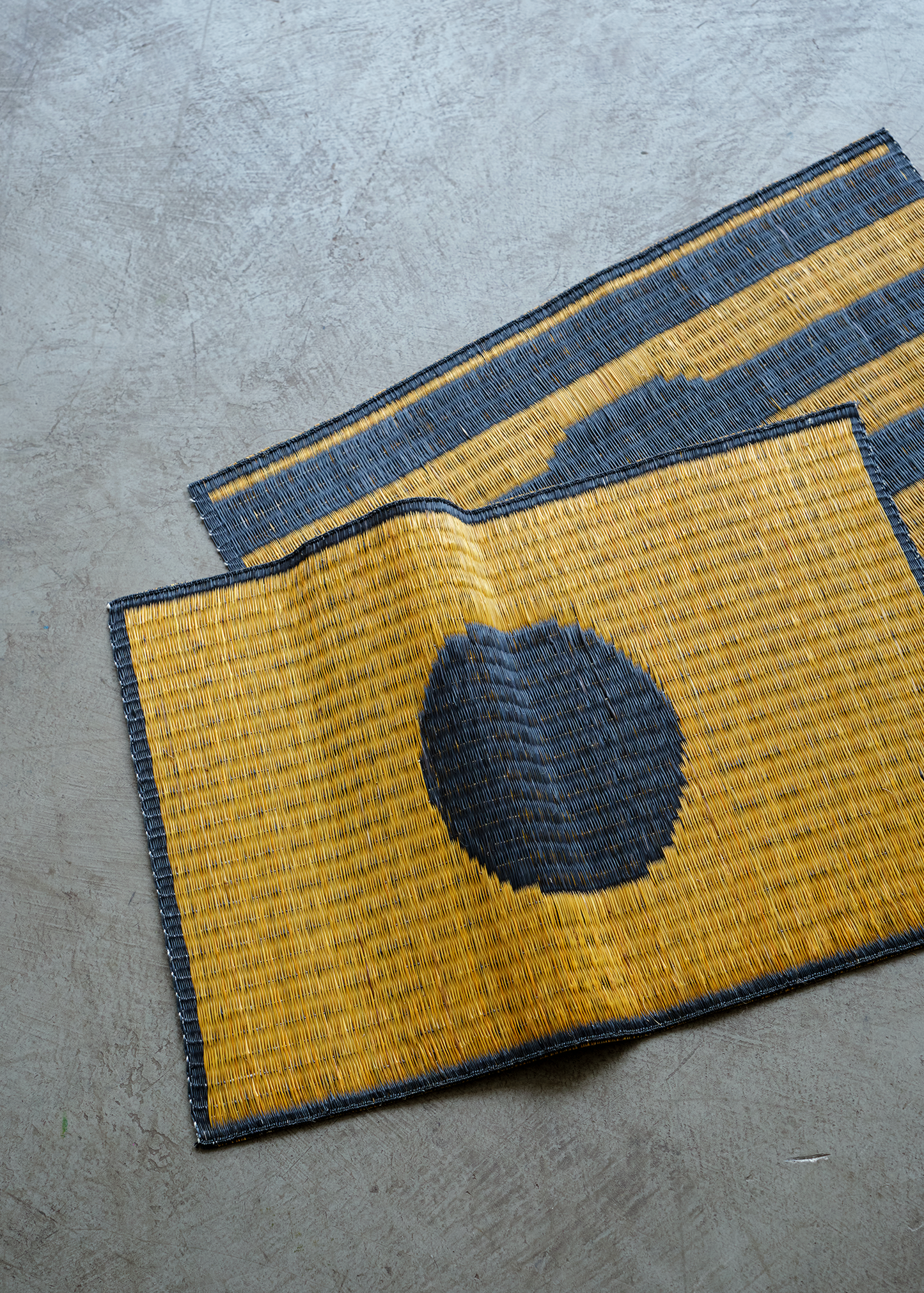 Wabi Handwoven Masland Placemats - Set of 2 in Black